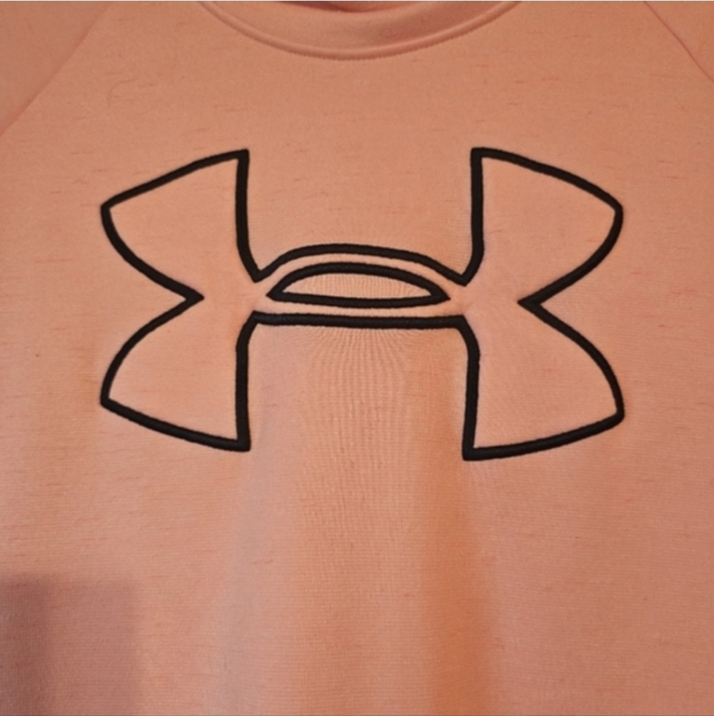 Under Armour Pink Hoodie with Black Logo - Picture 5 of 5